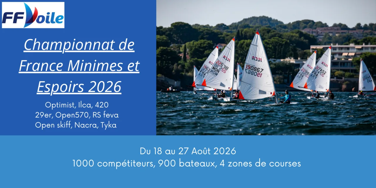 Championnat de France Minimes et Espoirs 2026 au Cercle de Voile de Martigues
