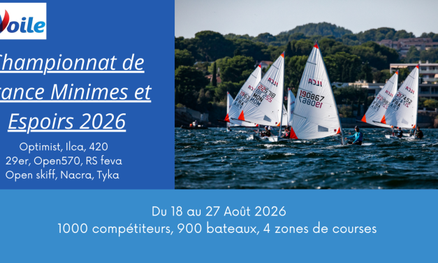 Championnat de France Minimes et Espoirs 2026 au Cercle de Voile de Martigues
