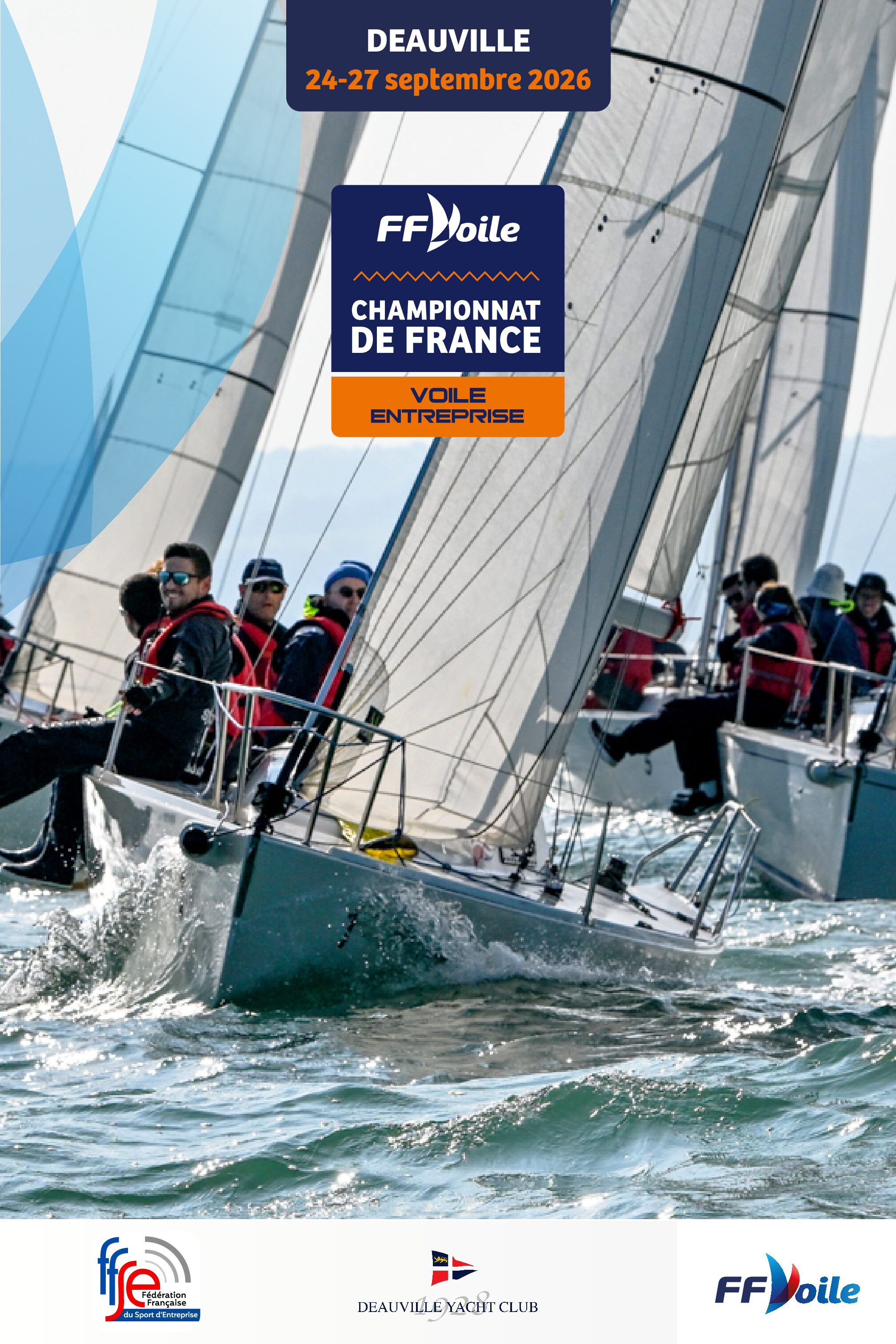 RESULTATS DU CHAMPIONNAT DE FRANCE VOILE ENTREPRISE 2026 DU 25 au 27 SEPTEMBRE A DEAUVILLE